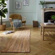 Loper Jute Vloerkleed Boucle Multi 60x230 cm - 60x230 cm