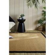 Laagpolig Vloerkleed Sisal Look - Zwart - 200x290 cm