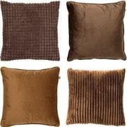 Dutch Decor KUSSENSET - 4-delig Mixed Textures - 45x45 cm - inclusief ...