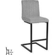 LABEL51 Barkruk Milo - Zinc - Weave - Laag