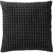 ROME - Kussenhoes 45x45 cm - 100% polyester - effen kleur - Raven - zw...