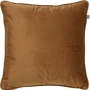 Dutch Decor FINN - Kussenhoes 60x60 cm - velvet - effen kleur - Tobacc...