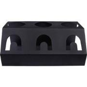 Krumble Sodastream fleshouder (voor 3 flessen) - RVS - Zwart