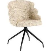 Eetkamerstoel Taupe - Draaibaar - Claes - Set van 2