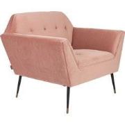Dutchbone Kate Loungestoel Roze Clay