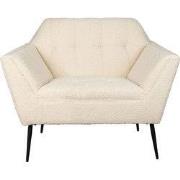Dutchbone Kate LoungeStoel Bouclé Beige