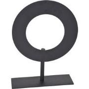 LOFT42 Joris Ornament op voet - Zwart Metaal Ø25cm
