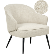 KAYLA - Fauteuil - Lichtbeige - Bouclé