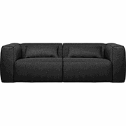 WOOOD Bean 3,5-Zits Bank - Melange - Donkergrijs - 73x242x96