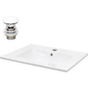Wastafel 610x465x175 mm, wit, keramisch