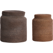 Light & Living - Mand BETANIA - Ø33x38cm - Bruin - Set van 2