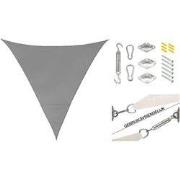 Feel Furniture - Schaduwdoek - Zonwering - Driehoek - 3.6 m - Donkergr...