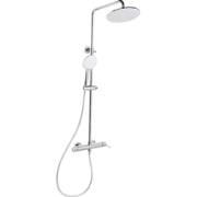 PUYEHUE  - Douchemengkraan set met regendouche - Zilver - Messing