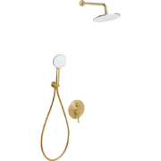 PUELO - Ingebouwde doucheset met regendouche - Goud - Messing