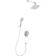 GUARATUBA - Ingebouwde doucheset met regendouche - Zilver - Messing