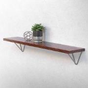 Wandhouder Plankhouder set van 2 160 x 155 x 170 mm grijs staal ML des...