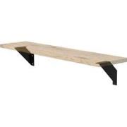 Wandbeugel Plankdrager set van 2 150 x 150 cm zwart staal ML design