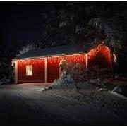 LED lichtgordijn 6m warm wit met 180 LED's gemaakt van PVC