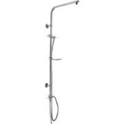 Douchegarnituur 105 cm chroom voor regendouches Ovaal