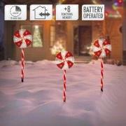 LED-lolly feeënverlichting Waterdichte kerstverlichting met timer en v...