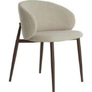 Light & Living - Eetkamerstoel ALUKO - 56x57x74cm - Wit - Set van 2