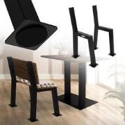 Bankframe Bankrunners set van 2 H-Design 47 x 77,5 cm zwart staal ML-D...