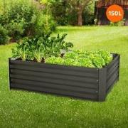 Verhoogd bed 90x60x30 cm Antraciet metaal ML-Design