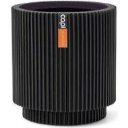 Vaas cilinder Groove 11x12 zwart