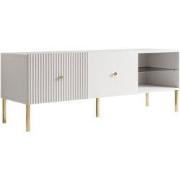 Meubella - TV-Meubel Vermont - Wit - 138 cm