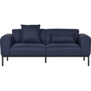 MALMOS - Tweezitsbank - Donkerblauw - Kunstlinnen