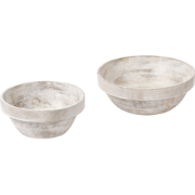 MINYA - Set van 2 schalen - Lichtbruin - Mangohout