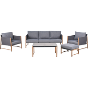 NOLA - Loungeset 5-zits - Grijs - Aluminium