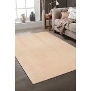 Outlet Samba Soft Fluffy Vloerkleed Laagpolig Donker Beige- 150 CM RON...
