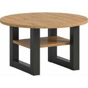 Seattle Salontafel Ø75 Cm 1 Plank Eiken Decor