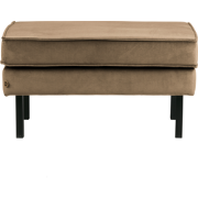 WOOOD Rodeo Hocker - Velvet - Taupe - 45x84x54