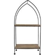 Clayre & Eef Etagère 27x14x57 cm Bruin Hout