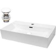 Wastafel 600x360x130 mm keramisch wit