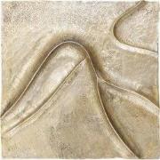 PTMD Gihan Gold Casted Alu Wall Panel Wave Lines L