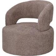 Draaifauteuil - Stof Taupe - Hoogte Rugleuning 77cm - Eliza