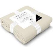 Zydante® Dekbedovertrekset Mousseline Micro 140x220 - Zand - met 1 Kus...