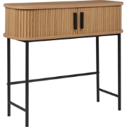 BRADLEY - Sidetable - Lichthout/Zwart - MDF