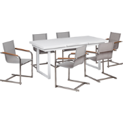 VALCANETTO/COSOLETO - 6-zits Tuinset - Wit/Beige - Aluminium