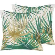 GAIANA  - Tuinkussen set van 2 - Groen - 45 x 45 cm - Polyester