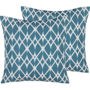 ANAGNI  - Tuinkussen set van 2 - Blauw - 45 x 45 cm - Polyester