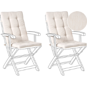 MAUI PREMIUM - Tuinkussen set 2 stuks - Lichtbeige - Polyester