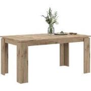 Titan eetkamertafel 160/200 cm met extra plaat eik decor