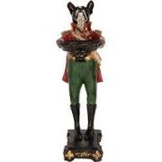 Clayre & Eef Kandelaar Hond 18x11x35 cm Zwart Kunststof