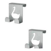 Towel hanger - Handdoek haak - RVS - Set van 2