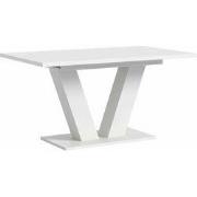 Eetkamertafel V-Poot 90x150/190cm Wit