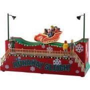 Kerstdorpminiatuur The Runaway Sleigh 16x36x27 cm